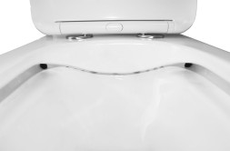 Унитаз-моноблок Azario Lodi 350х665х750 напольный, безободковый, горизонтальный слив, сиденье дюропласт микролифт (AZ-8617)