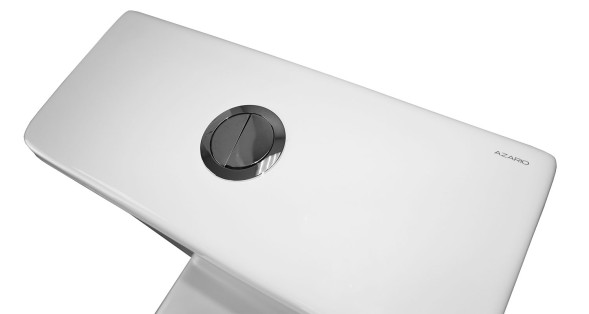 Унитаз-моноблок Azario Lodi 350х665х750 напольный, безободковый, горизонтальный слив, сиденье дюропласт микролифт (AZ-8617)