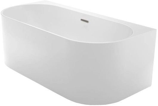 Ванна акриловая Azario BRADFORD 1800х800х580 пристенная, в комплекте с сифоном и металлической рамой (BRA18080)