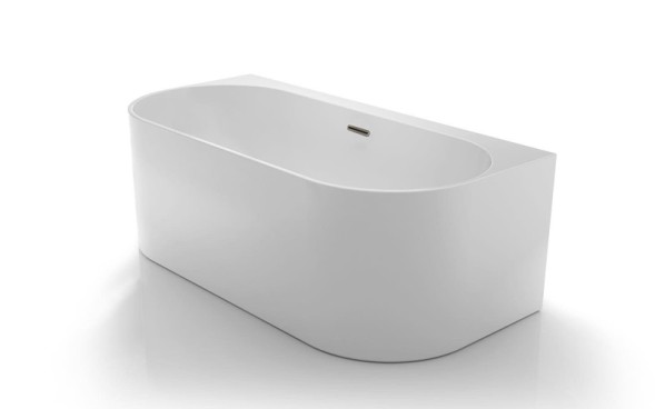 Ванна акриловая Azario BRADFORD 1800х800х580 пристенная, в комплекте с сифоном и металлической рамой (BRA18080)