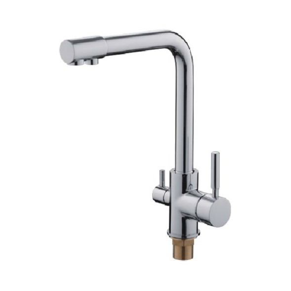 Смеситель для кухни 35к L4055-3 Ledeme с выходом для питьевого фильтра, латунь - L4055-3 