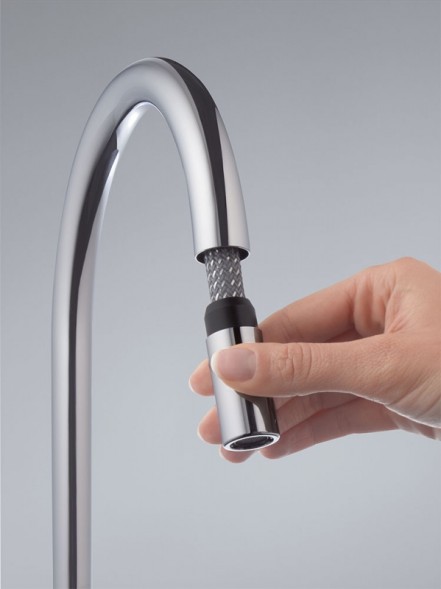 Смеситель для кухонной мойки KLUDI BINGO STAR выдвижной излив, хром (428510578)