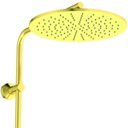 Душевая система Ideal Standard CERATHERM T125 с термостатическим смесителем, шлифованное золото (A7589A2)