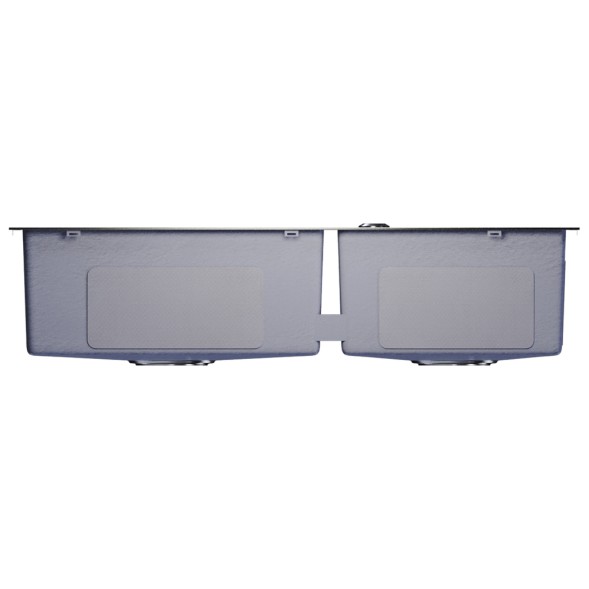 Мойка настол.монтаж 72х40 (3,0) 2-х ЧАШЕВАЯ вып 3 1/2  MIXLINE PRO 22см с сифоном (сатин) - 547240 