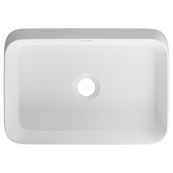 Раковина накладная на столешницу WAVE City 550*390*120 ш*г*в без перелива,белый,прямоуг - 552551 