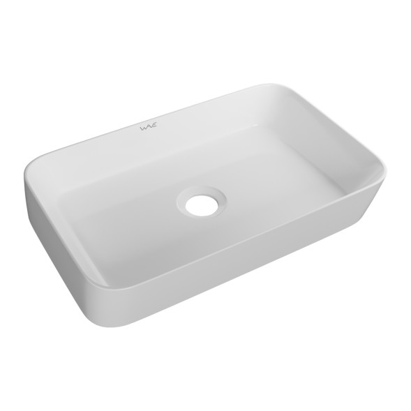 Раковина накладная на столешницу WAVE City 550*390*120 ш*г*в без перелива,белый,прямоуг - 552551 