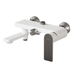 Душевая система 35к MIXLINE ML33-06"City White"излив лейка 3 поз. +лейка"Тропический душ" БЕЛЫЙ/ХРОМ - ML33-06