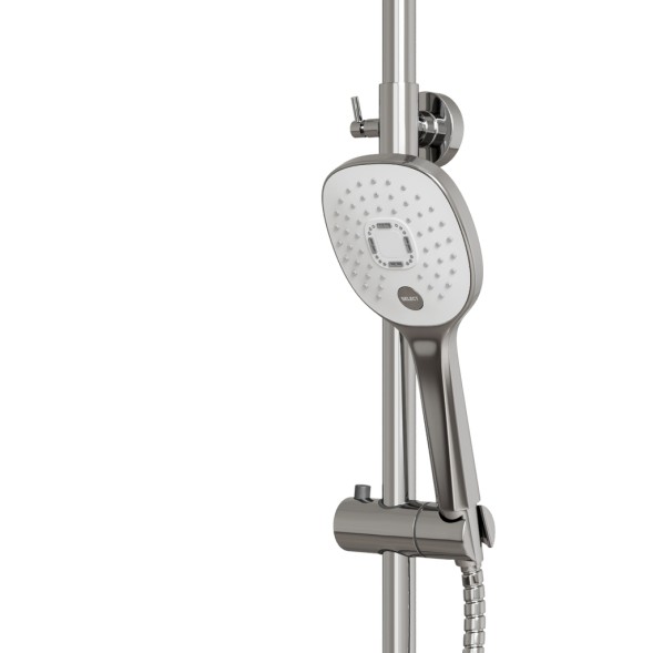 Душевая система 35к MIXLINE ML33-06&amp;quot;City White&amp;quot;излив лейка 3 поз. +лейка&amp;quot;Тропический душ&amp;quot; БЕЛЫЙ/ХРОМ - ML33-06 