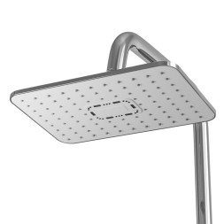 Душевая система 35к MIXLINE ML33-06"City White"излив лейка 3 поз. +лейка"Тропический душ" БЕЛЫЙ/ХРОМ - ML33-06