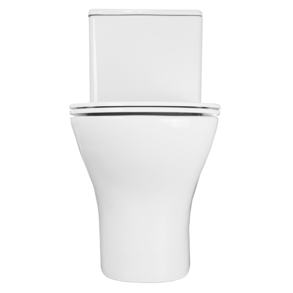 Унитаз-моноблок AZARIO Terni 670x350x760 горизонтальный слив, быстросъемное сиденье микролифт (AZ-8618)