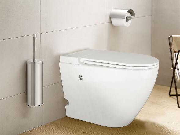 Унитаз импульсный Azario 360х570х450 напольный, полукруглый, быстросъемное сиденье микролифт (AZ-102)