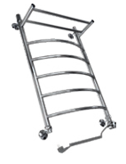 Полотенцесушитель электрический ДВИН FR Electro лесенка с полкой 60/50, ТЭН слева, полированный (4627199471006)