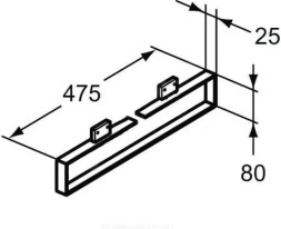 Полотенцедержатель Ideal Standard Adapto хром (U8615AA)