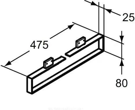 Полотенцедержатель Ideal Standard Adapto хром (U8615AA)