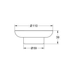 Мыльница Grohe Essentials стекло (40368001)