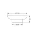 Мыльница Grohe Essentials стекло (40368001)