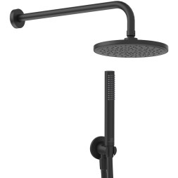 Комплект верхнего и ручного душа Ideal Standard Ideal Rain Silk Black, черный матовый (BD389XG)