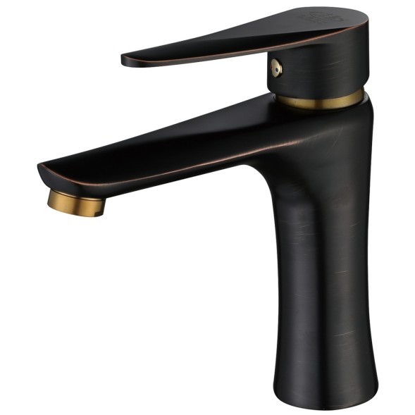 Смеситель для раковины 35к ПРОФСАН ПСМ-301-5 &amp;quot;STEEL BLACK&amp;quot; литой ЧЕРНЫЙ-БРОНЗА - PSM-301-5 