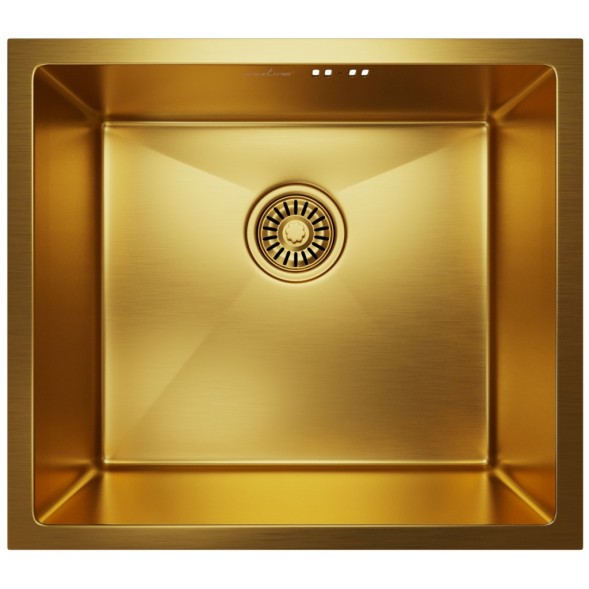 Мойка подст.монтаж 50х44 (3,0) вып 3 1/2  MIXLINE PRO 20см с сифоном (золото) - 548570 