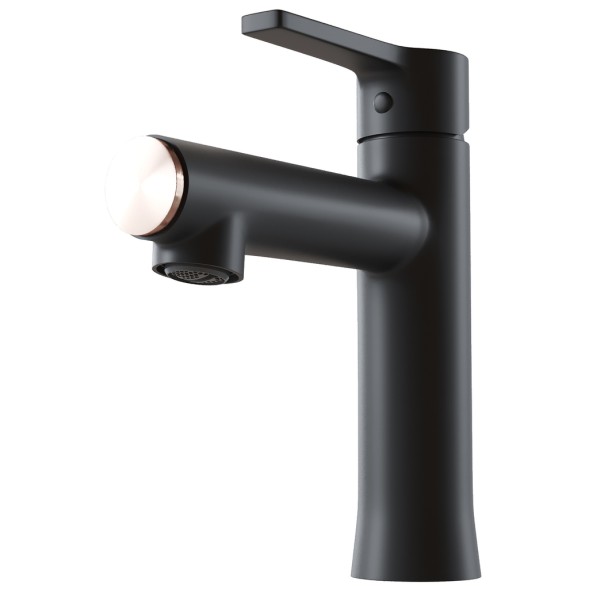 Смеситель для раковины 35k MIXLINE ML23-04 &amp;quot;Round Black&amp;quot; ЧЕРНЫЙ - ML23-04 