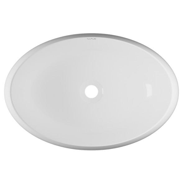 Раковина накладная на столешницу WAVE Comfort 600*400*150 ш*г*в без перелива,белый,овал - 552546 