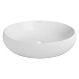 Раковина накладная на столешницу WAVE Comfort 600*400*150 ш*г*в без перелива,белый,овал - 552546