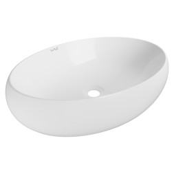 Раковина накладная на столешницу WAVE Comfort 600*400*150 ш*г*в без перелива,белый,овал - 552546