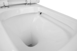 Унитаз-компакт Creo Ceramique ARLES 650х370х820 напольный, безободковый, в комплекте с сиденьем микролифт (AS1003+AS1002R)