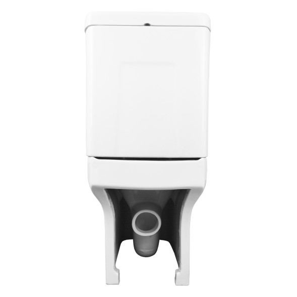 Унитаз-компакт Creo Ceramique ARLES 650х370х820 напольный, безободковый, в комплекте с сиденьем микролифт (AS1003+AS1002R)