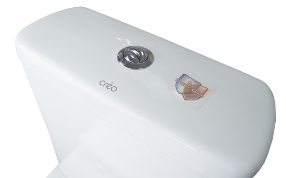 Унитаз-компакт Creo Ceramique ARLES 650х370х820 напольный, безободковый, в комплекте с сиденьем микролифт (AS1003+AS1002R)