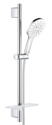 Душевой набор GROHE Rainshower SmartActive 130, 3 вида струй, белая луна (26576LS0)
