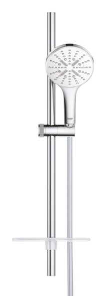 Душевой набор GROHE Rainshower SmartActive 130, 3 вида струй, белая луна (26576LS0)