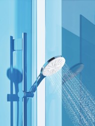 Душевой набор GROHE Rainshower SmartActive 130, 3 вида струй, белая луна (26576LS0)