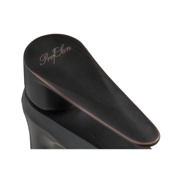 Смеситель для раковины 35к ПРОФСАН ПСМ-301-6 &amp;quot;STEEL BLACK&amp;quot; высокий, литой ЧЕРНЫЙ-БРОНЗА - PSM-301-6 