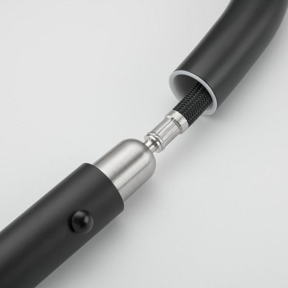 Смеситель для кухни 35к G4398-46 GAPPO нерж. сталь, высокий выдвижной излив, ЧЕРНЫЙ - G4398-46 