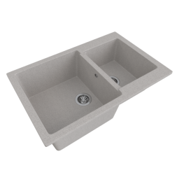 Мойка ML-GMS13 СТАНДАРТ двухчашевая, светло-серый (310), 767*502*190мм - 00-00003522