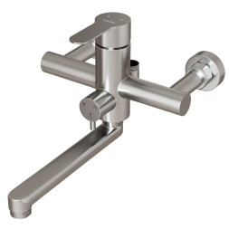 Душевая система 35к MIXLINE MLSS32-06 "Stainless" излив лейка 3 поз.+лейка"Тропический душ" НЕРЖ - MLSS32-06