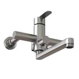 Душевая система 35к MIXLINE MLSS32-06 "Stainless" излив лейка 3 поз.+лейка"Тропический душ" НЕРЖ - MLSS32-06
