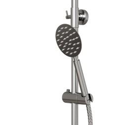 Душевая система 35к MIXLINE MLSS32-06 "Stainless" излив лейка 3 поз.+лейка"Тропический душ" НЕРЖ - MLSS32-06