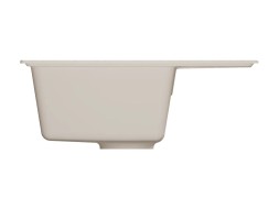 Мойкa ML-GMU05 УЛЬТРА с крылом, белый камень, 575*495 мм (глуб. чаши 190) - 00-001414