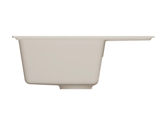 Мойкa ML-GMU05 УЛЬТРА с крылом, белый камень, 575*495 мм (глуб. чаши 190) - 00-001414 