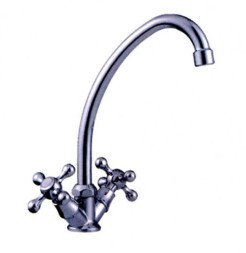 Смеситель для кухни 1/2 кер L4008 Ledeme КРЕСТ, силумин - L4008 