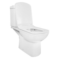 Унитаз-компакт Creo Ceramique TOURS 370х700х790 напольный, с тонкой крышкой и быстросъемным сиденьем микролифт (TO1003N+TO1002RS)