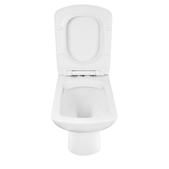 Унитаз-компакт Creo Ceramique TOURS 370х700х790 напольный, с тонкой крышкой и быстросъемным сиденьем микролифт (TO1003N+TO1002RS)