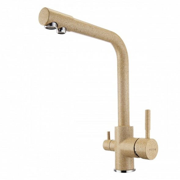 Смеситель AQUATON РУАН для кухни фильтр, песочный (1AX004FCXX220)