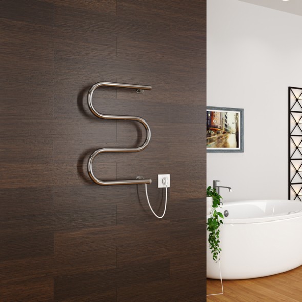 Полотенцесушитель электрический М 60x40 (кнопочный выкл, 184 Вт) ZOX - 541706 