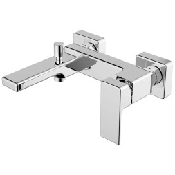 Смеситель для ванны и душа Azario BLAKE с ручным душем, керамический картридж, хром (AZ-VBT238205C)