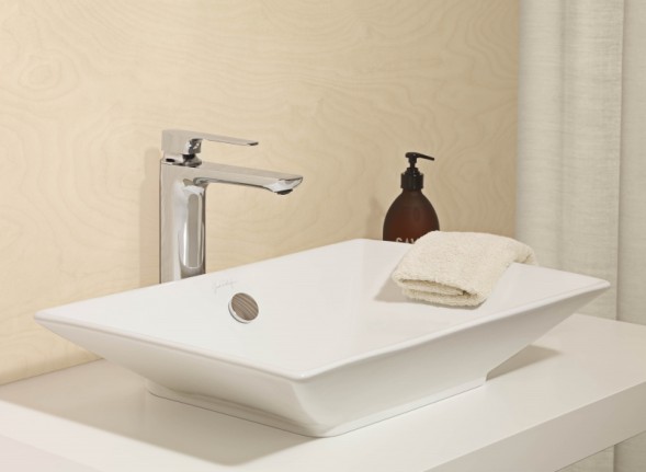 Смеситель для раковины - чаши Jacob Delafon Aleo+ с донным клапаном, хром (E72337-CP)