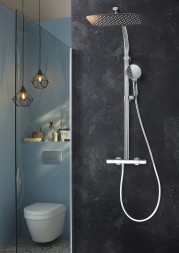 Душевая колонна Jacob Delafon Talan термостатический картридж, хром (E20642-CP)