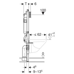 Инсталляция для подвес. унитаза, Duofix 112 см, со смывным бачком Sigma 12 см (111.300.00.5)